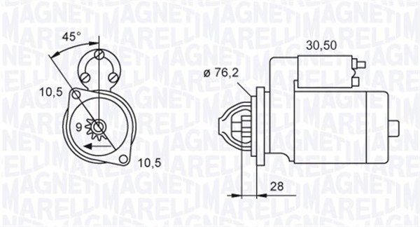 MAGNETI MARELLI Önindító MQS040_MM