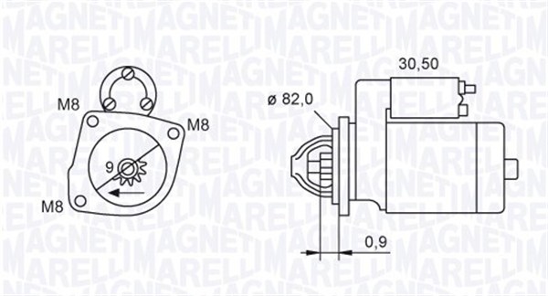 MAGNETI MARELLI Önindító MQS1552_MM