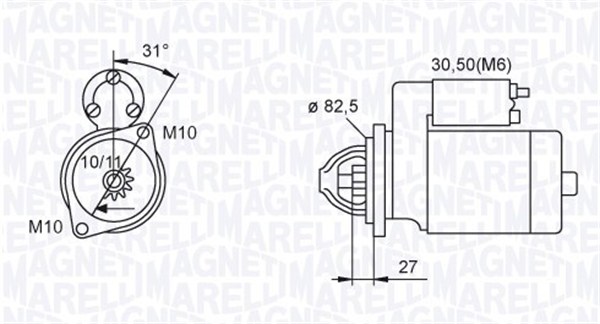 MAGNETI MARELLI Önindító MQS1044_MM