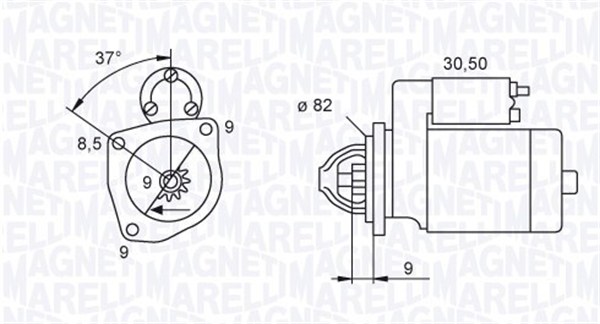 MAGNETI MARELLI Önindító MQS1045_MM