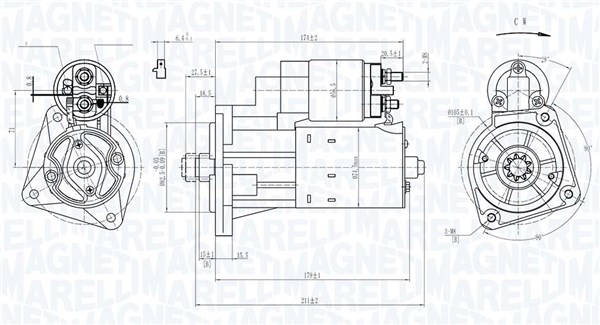 MAGNETI MARELLI Önindító MQS297_MM