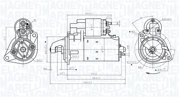 MAGNETI MARELLI Önindító MQS372_MM