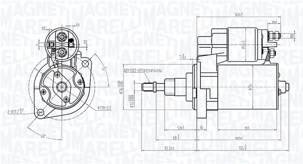 MAGNETI MARELLI Önindító MQS601_MM