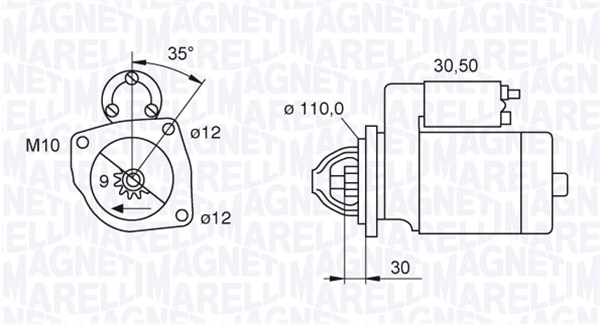 MAGNETI MARELLI Önindító MSN2166_MM