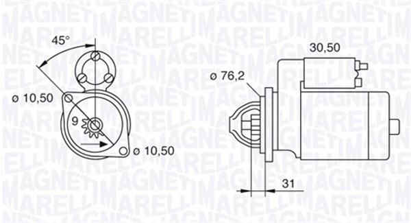 MAGNETI MARELLI Önindító MSN2013_MM