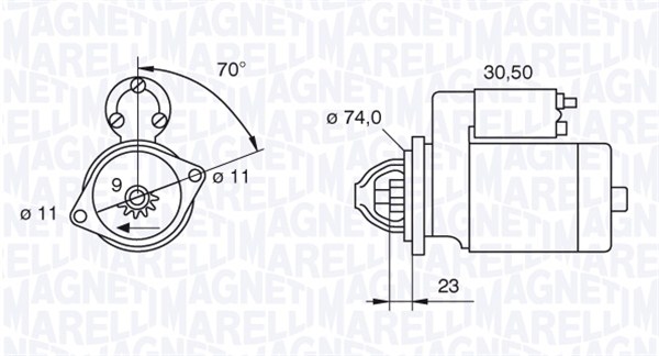 MAGNETI MARELLI Önindító MSN2023_MM