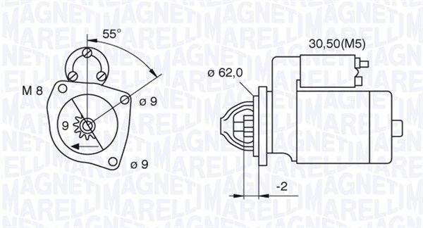 MAGNETI MARELLI Önindító MQS390_MM