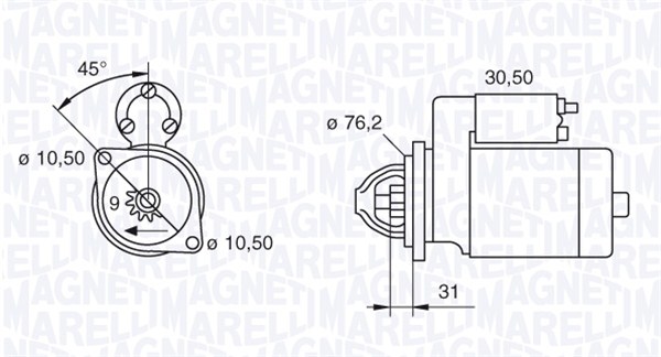 MAGNETI MARELLI Önindító MSN2030_MM