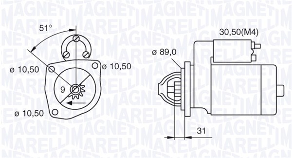 MAGNETI MARELLI Önindító MSN2038_MM