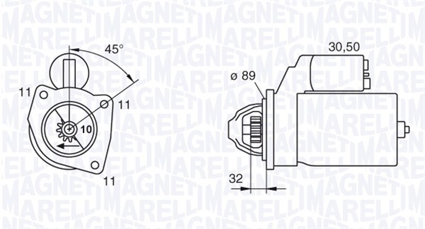 MAGNETI MARELLI Önindító MSN203_MM