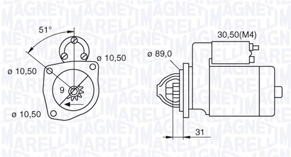 MAGNETI MARELLI Önindító MSN2043_MM