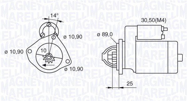 MAGNETI MARELLI Önindító MSN2057_MM