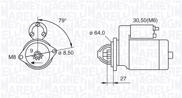 MAGNETI MARELLI Önindító MSN2078_MM