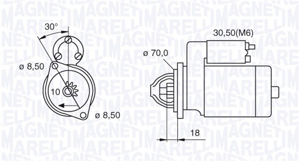 MAGNETI MARELLI Önindító MSN2081_MM