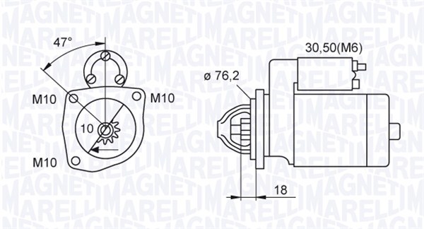 MAGNETI MARELLI Önindító MSN2086_MM