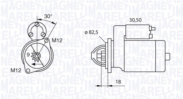 MAGNETI MARELLI Önindító MSN2088_MM