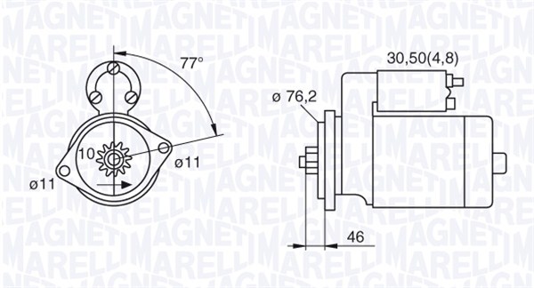 MAGNETI MARELLI Önindító MSN2106_MM