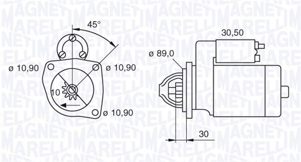 MAGNETI MARELLI Önindító MSN2118_MM