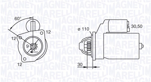 MAGNETI MARELLI Önindító MSN227_MM