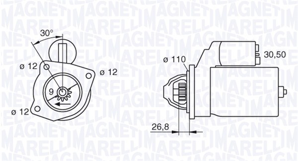 MAGNETI MARELLI Önindító MSN230_MM