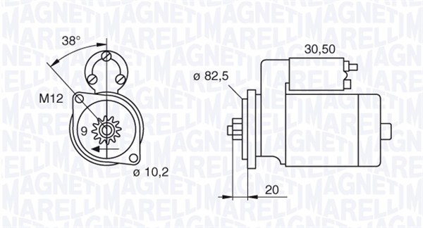 MAGNETI MARELLI Önindító MSN2601_MM