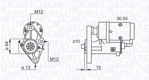 MAGNETI MARELLI Önindító MSN2616_MM