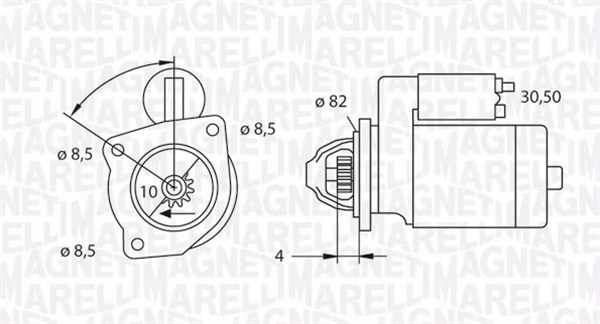 MAGNETI MARELLI Önindító MSN3625_MM