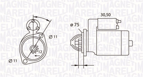 MAGNETI MARELLI Önindító MSN3627_MM