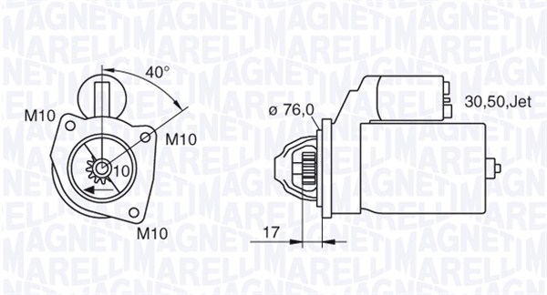 MAGNETI MARELLI Önindító MSN8005_MM