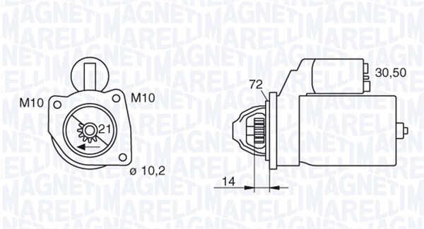 MAGNETI MARELLI Önindító MSN8006_MM