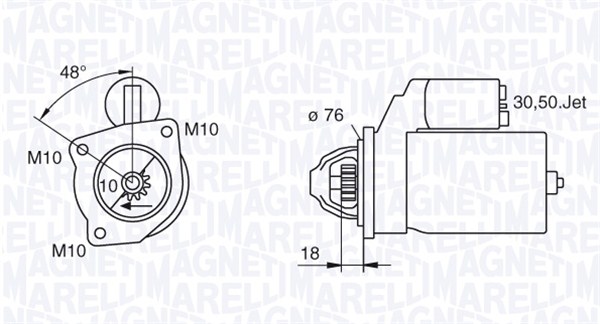 MAGNETI MARELLI Önindító MSN8008_MM