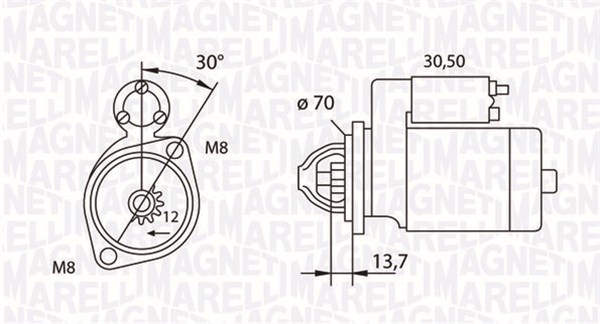 MAGNETI MARELLI Önindító MSN800_MM