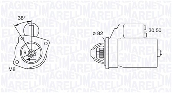 MAGNETI MARELLI Önindító MSN801_MM