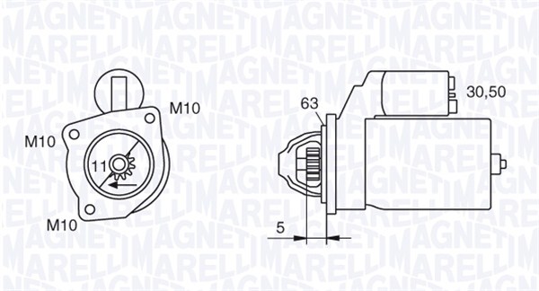 MAGNETI MARELLI MQS1377_MM Önindító