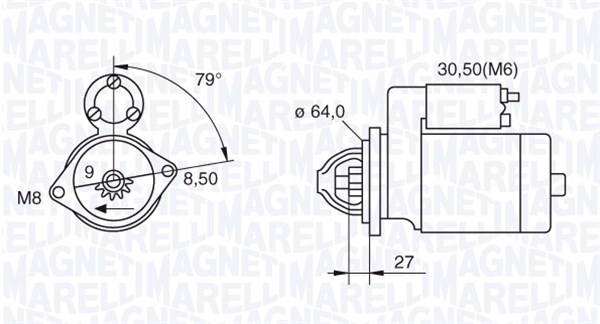 MAGNETI MARELLI Önindító MSN8045_MM