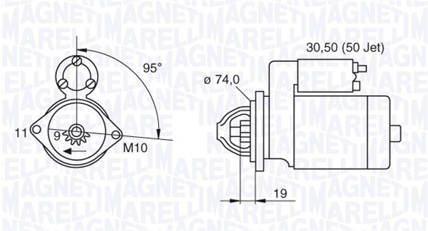 MAGNETI MARELLI Önindító MSN8048_MM