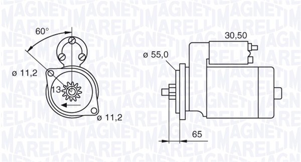 MAGNETI MARELLI Önindító MSN8051_MM