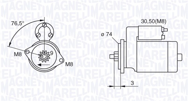 MAGNETI MARELLI Önindító MSN8052_MM