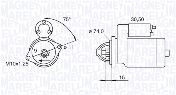 MAGNETI MARELLI Önindító MSN8054_MM