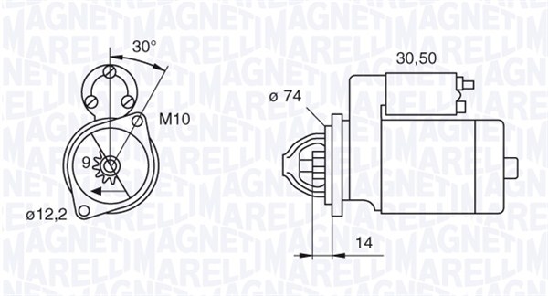 MAGNETI MARELLI Önindító MSN8055_MM