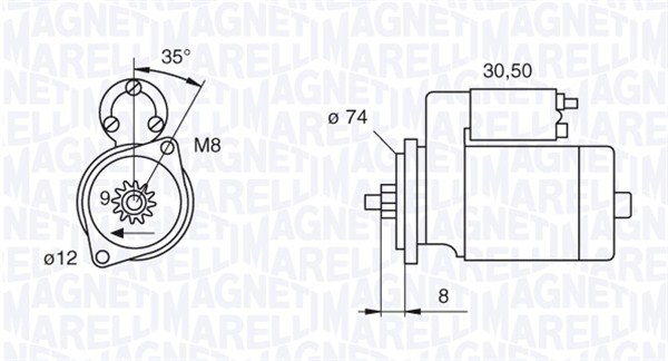 MAGNETI MARELLI Önindító MSN8058_MM