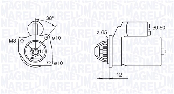 MAGNETI MARELLI Önindító MSN8060_MM