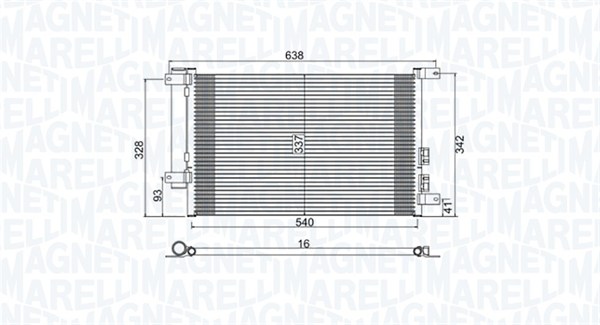 MAGNETI MARELLI Klímahűtő BC733_MM