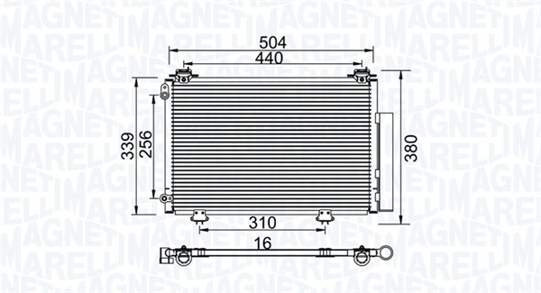 MAGNETI MARELLI Klímahűtő BC736_MM