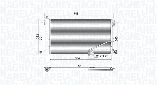 MAGNETI MARELLI Klímahűtő BC738_MM