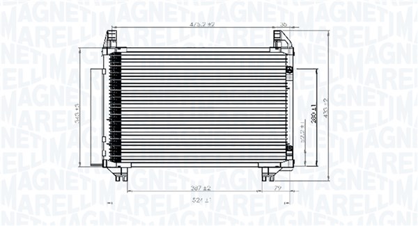 MAGNETI MARELLI Klímahűtő BC741_MM