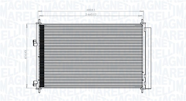 MAGNETI MARELLI Klímahűtő BC742_MM