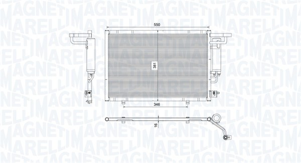 MAGNETI MARELLI Klímahűtő BC754_MM