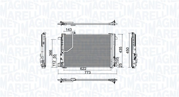 MAGNETI MARELLI Klímahűtő BC755_MM