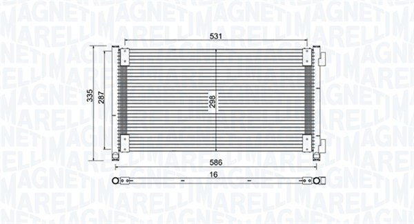 MAGNETI MARELLI Klímahűtő BC757_MM